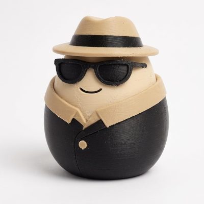Incognito Egg Eggling Collectible Figurine - Unique Desk Decor for Adults – 3D Printed in Canada