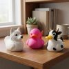Ensemble de figurines Canard chien esquimau