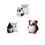 Panda Collection Collectible Figurine Bundle of 3 - Panda Duck, Gnome, Penguin - Cute & Whimsical Adult Desk Decor - 3D Printed in Canada