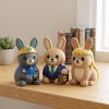 Ensemble de figurines lapin loufoque