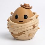 Dust Devil Eggling Collectible Figurine - Unique Desk Decor for Adults – 3D Printed in Canada