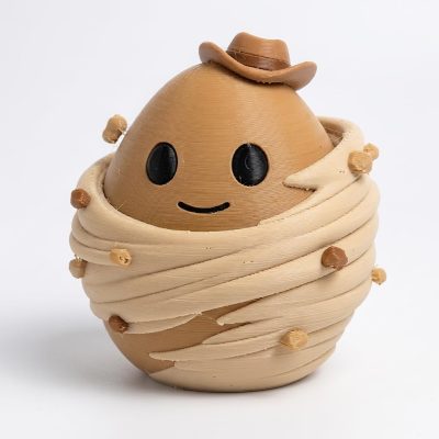 Dust Devil Eggling Collectible Figurine - Unique Desk Decor for Adults – 3D Printed in Canada