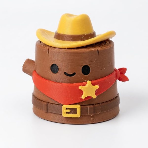 Cowboy Tree Stump Figurine
