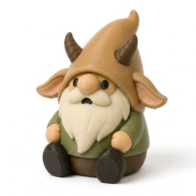 Fainting Goat Gnome Buddy Collectible Figurine - Unique Desk Decor for Adults – 3D Printed in Canada