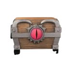 Fantasy Greedy Chest Card Storage Organizer - Detailed Gaming Display for Desk Decor and Unique Gift - 3D Printed in Canada
