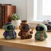 Ensemble de figurines de robots steampunk de collection