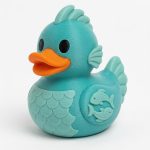 Pisces Fish Duck Collectible Figurine - Unique Desk Decor for Adults – 3D Printed in Canada