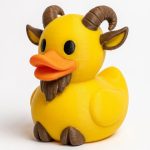 Satyr Duck Collectible Figurine - Unique Desk Decor for Adults – 3D Printed in Canada