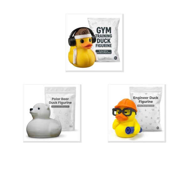 Duck Figurine Bundle Desk Decor