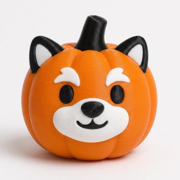 Alaskan Malamute Pumpkin Figurine