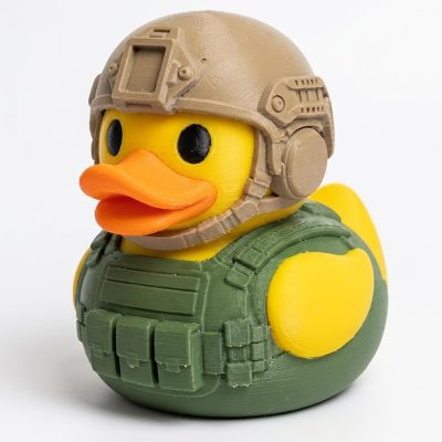 Seal Team Operator Duck Collectible Figurine - Unique Desk Decor for Adults – 3D Printed in Canada