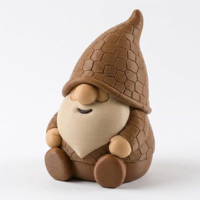 Wild Armadillo Gnome Collectible Figurine - Unique Desk Decor for Adults – 3D Printed in Canada