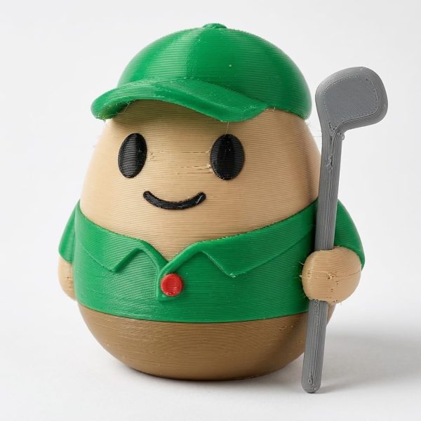 Figurine œuf golfeur
