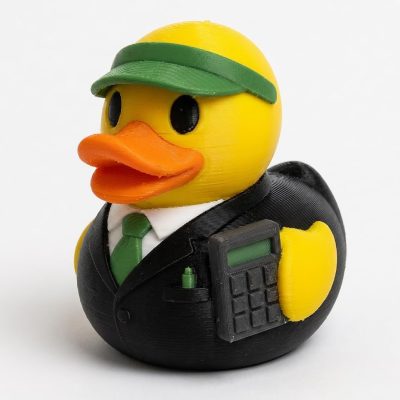 Auditor Duck Collectible Figurine - Unique Desk Decor for Professionals – 3D Printed in Canada