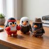 Ensemble de figurines de pingouin de collection