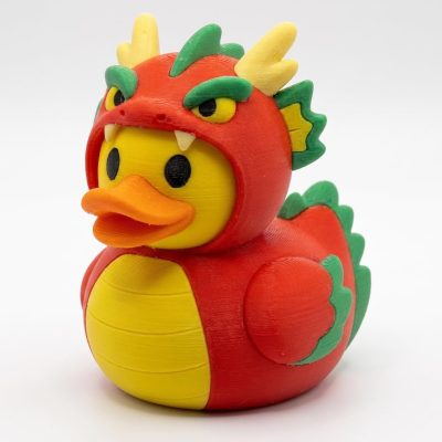 Chinese Zodiac Dragon Duck Collectible Figurine - Unique Desk Decor for Adults – 3D Printed in Canada