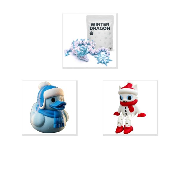 Lot de figurines de collection hivernales