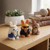 Ensemble de figurines de lapin fantaisistes