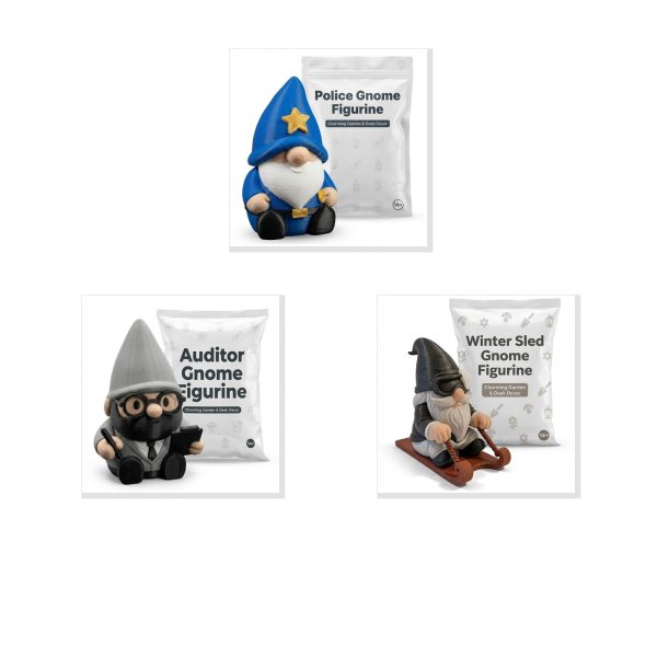 Ensemble de figurines de collection Lutins policiers