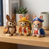 Ensemble de figurines de lapin de collection