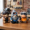 Ensemble de figurines gnome soudeur