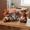 Ensemble de 3 figurines de lutins animaux à collectionner