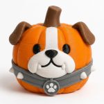 Bulldog Pumpkin Collectible Figurine - Unique Desk Decor for Adults – 3D Printed in Canada