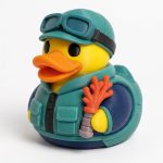 Marine Biologist Duck Collectible Figurine - Unique Desk Decor for Adults – 3D Printed in Canada