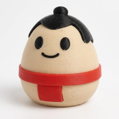 Sumo Eggling Collectible Figurine - Unique Desk Decor for Adults – 3D Printed in Canada