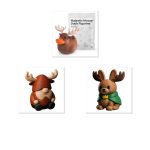 Moose Collectible Figurine Bundle of 3 - Majestic Moose Duck, Gnome, Majestic Bunny - Whimsical & Cozy Adult Desk Decor - 3D Printed in Canada