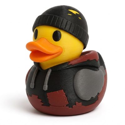Grunge Duck Collectible Figurine - Unique Desk Decor for Adults – 3D Printed in Canada