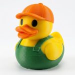 Combine Harvester Operator Duck Collectible Figurine - Unique Desk Decor for Adults – 3D Printed in Canada