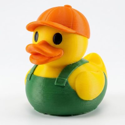 Combine Harvester Operator Duck Collectible Figurine - Unique Desk Decor for Adults – 3D Printed in Canada