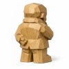 Figurine abstraite Forme d'idée sculptée bois