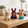 Lapin lama tout doux – ensemble de figurines de collection