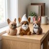 Ensemble de figurines bouledogue français