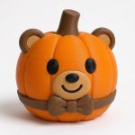 Papa Bear Pumpkin Collectible Figurine - Unique Desk Decor for Adults – 3D Printed in Canada