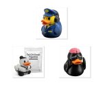 Duck Variety Collectible Figurine Bundle of 3 - Air Traffic Controller, Tai Chi, Overthinking - Unique & Humorous Adult Desk Decor - 3D Printed in Canada