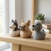 Lot de figurines de canards races de chiens