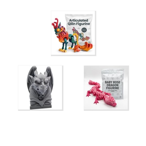 Mythical Dragon Figurine 3-Pack