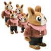 Ensemble figurines Lapin cyborg automne douillet