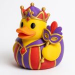 Carnival Queen Duck Collectible Figurine - Unique Desk Decor for Adults – 3D Printed in Canada