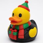 Holiday Office Party Duck Collectible Figurine - Unique Desk Decor for Adults – 3D Printed in Canada
