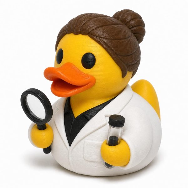 Forensic Scientist Duck Figurine