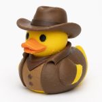 Stagecoach Driver Duck Collectible Figurine - Unique Desk Decor for Adults – 3D Printed in Canada