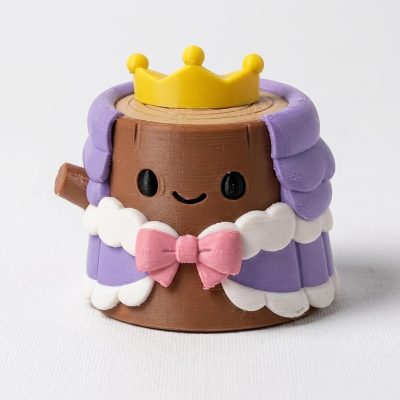Duchess Tree Stump Collectible Figurine - Unique Desk Decor for Adults – 3D Printed in Canada