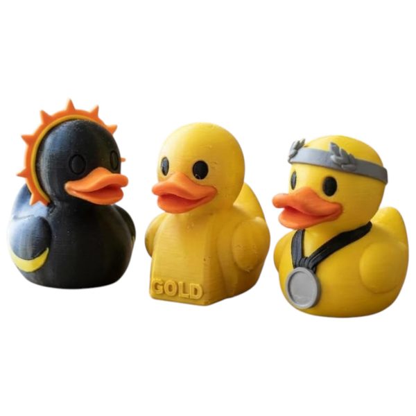 Solar Veiled Duck Figurine Bundle