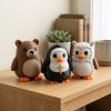 Ensemble de figurines pingouins fantaisistes