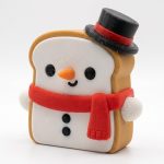 Snowman Toast Collectible Figurine - Unique Desk Decor for Adults – 3D Printed in Canada