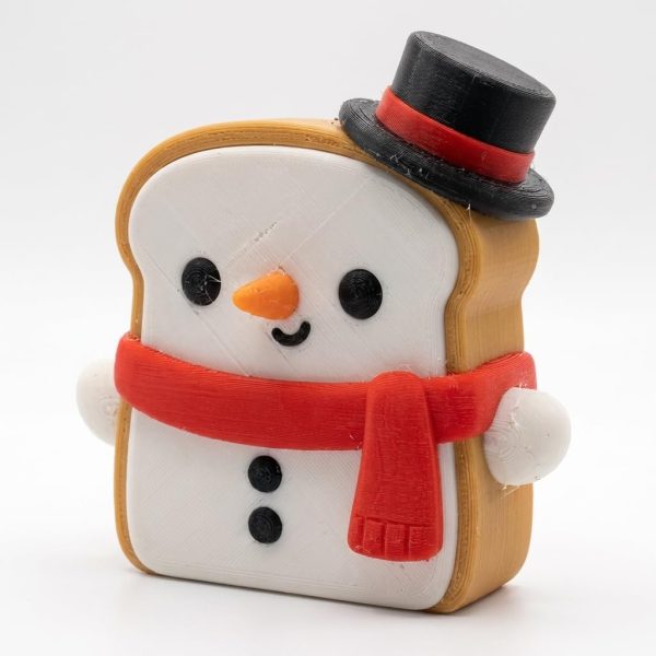 Figurine Toast bonhomme de neige